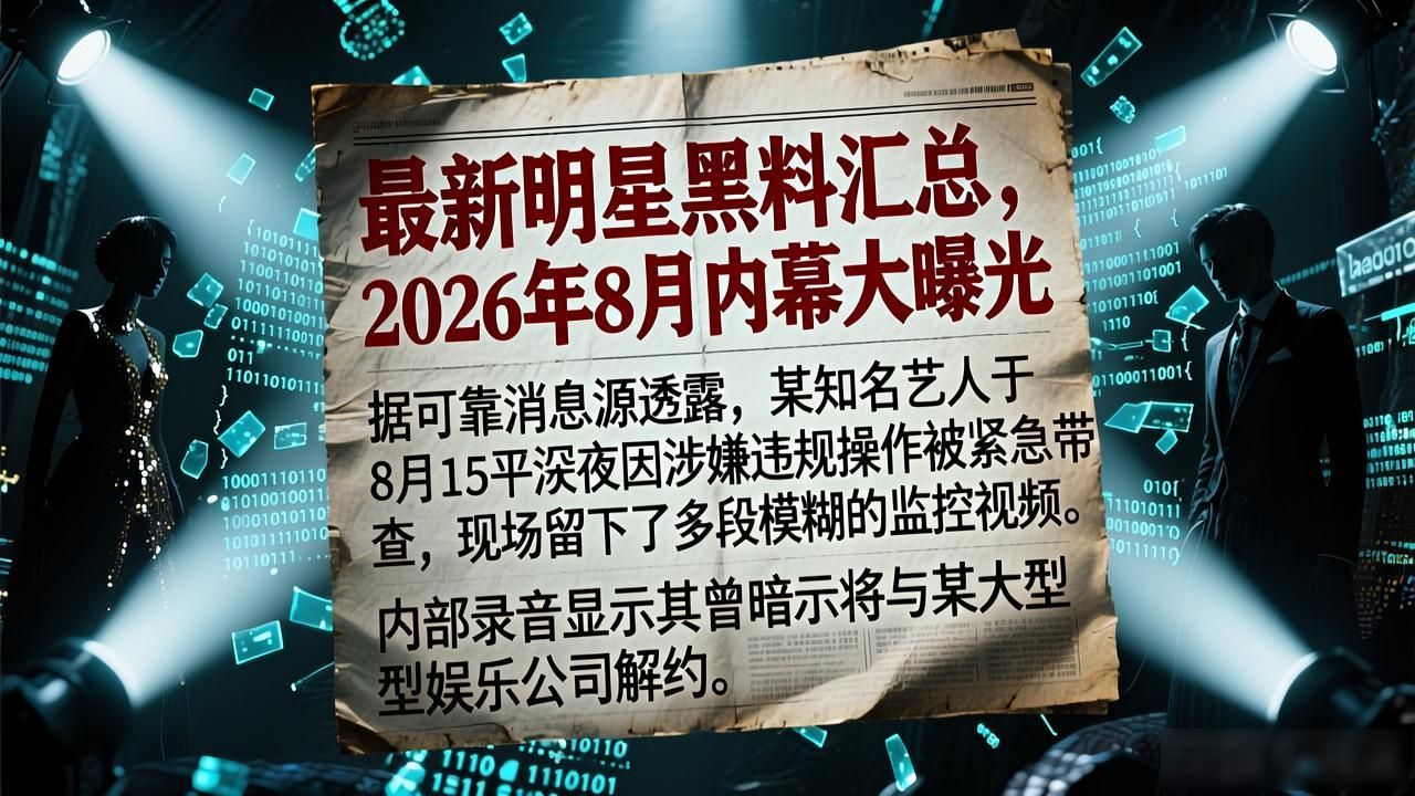 当红明星黑料_最新明星黑料汇总,_3d黑圣手字谜汇总